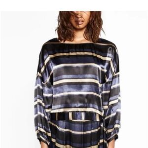 Zara Striped Silky top